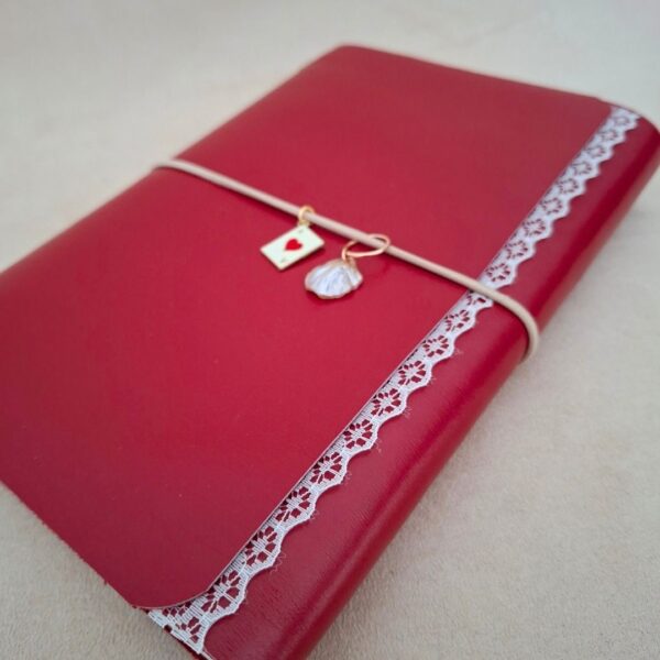 Skórzany Notes Journal A5 Planer Red