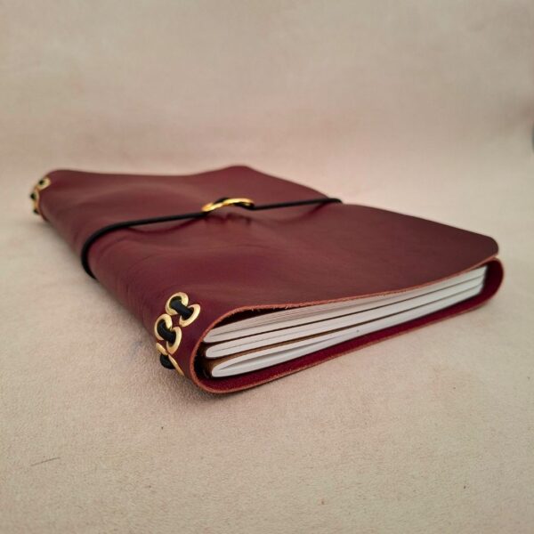 Skórzany Notes Journal A5 Planer Bordo