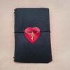 Notes Journal A5 Planer Black Ecoskóra