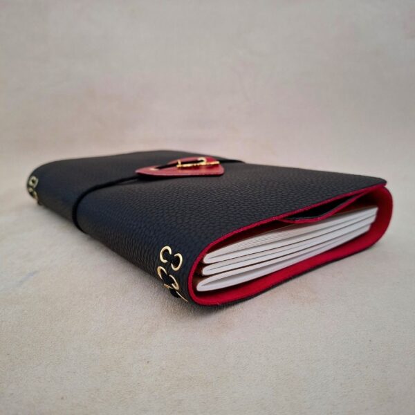 Notes Journal A5 Planer Black Ecoskóra