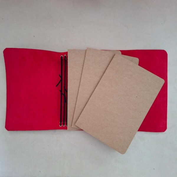 Skórzany Notes Journal A5 Planer Red